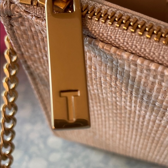 Ted Baker Beige Clutch with Gold Floral Clasp - Picture 11 of 13